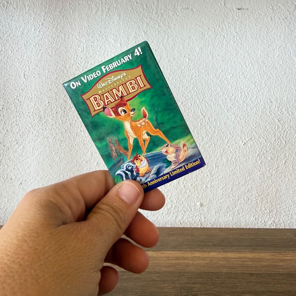 Vintage‎ Disney Bambi 55th Anniversary Limited Edition Pinback Button Promo
